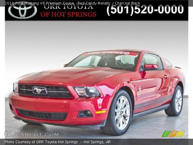 2010 Ford Mustang V6 Premium Coupe in Red Candy Metallic