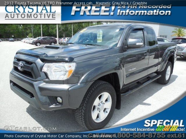 2012 Toyota Tacoma V6 TRD Prerunner Access cab in Magnetic Gray Mica