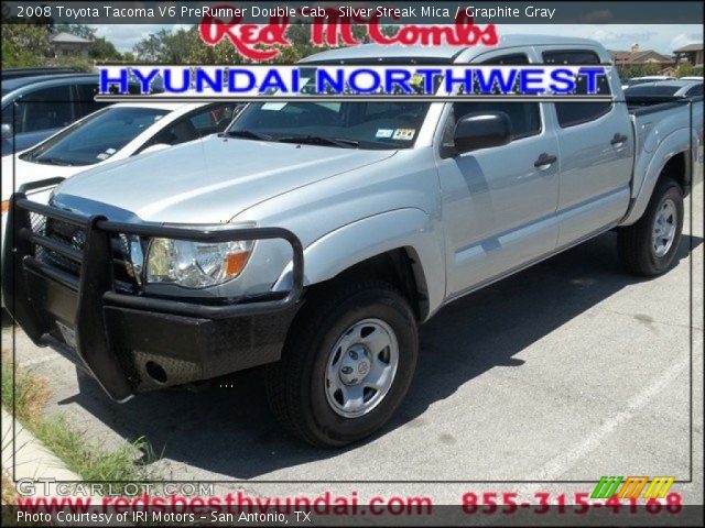 2008 Toyota Tacoma V6 PreRunner Double Cab in Silver Streak Mica