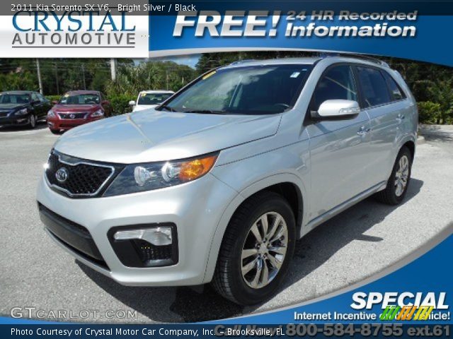 2011 Kia Sorento SX V6 in Bright Silver
