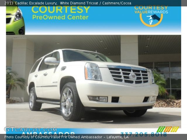 2013 Cadillac Escalade Luxury in White Diamond Tricoat
