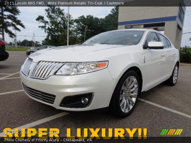 2011 Lincoln MKS FWD in White Platinum Metallic Tri-Coat