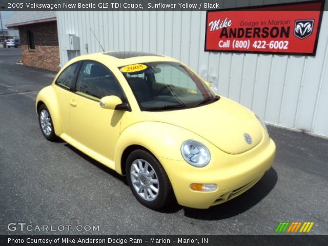 2005 Volkswagen New Beetle GLS TDI Coupe in Sunflower Yellow