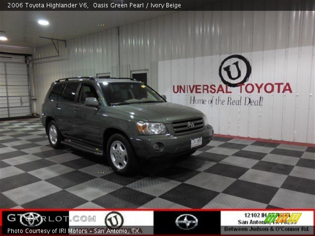 2006 Toyota Highlander V6 in Oasis Green Pearl