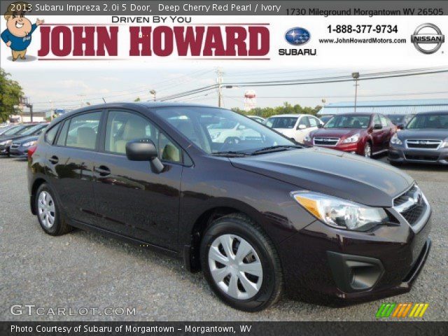 2013 Subaru Impreza 2.0i 5 Door in Deep Cherry Red Pearl