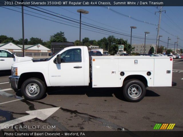 2013 Chevrolet Silverado 3500HD WT Regular Cab 4x4 Chassis in Summit White