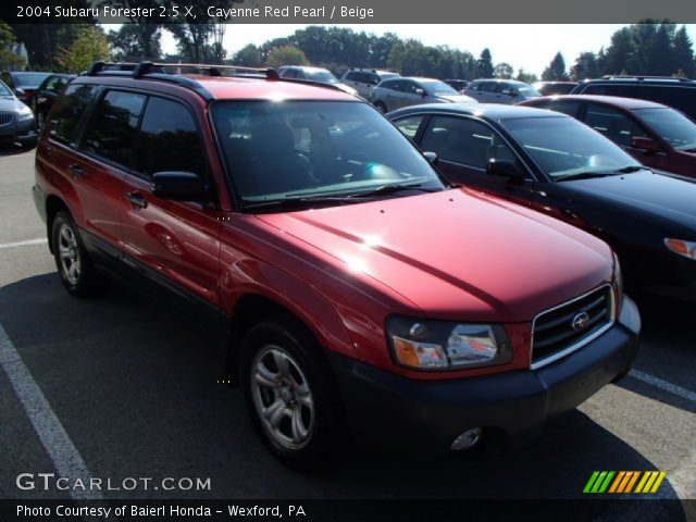 2004 Subaru Forester 2.5 X in Cayenne Red Pearl