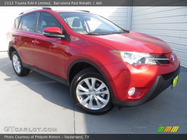 2013 Toyota RAV4 Limited in Barcelona Red Metallic