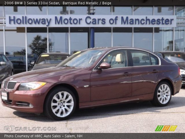 2006 BMW 3 Series 330xi Sedan in Barrique Red Metallic