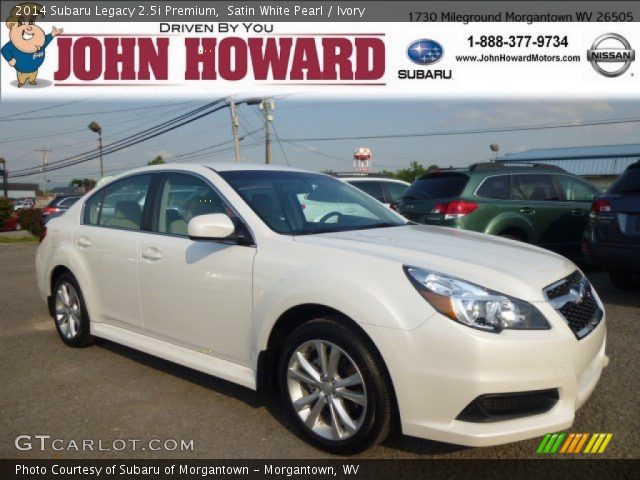 2014 Subaru Legacy 2.5i Premium in Satin White Pearl