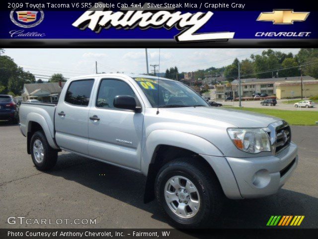 2009 Toyota Tacoma V6 SR5 Double Cab 4x4 in Silver Streak Mica