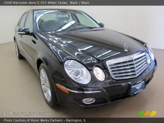 2008 Mercedes-Benz E 350 4Matic Sedan in Black