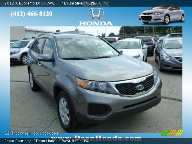 2012 Kia Sorento LX V6 AWD in Titanium Silver