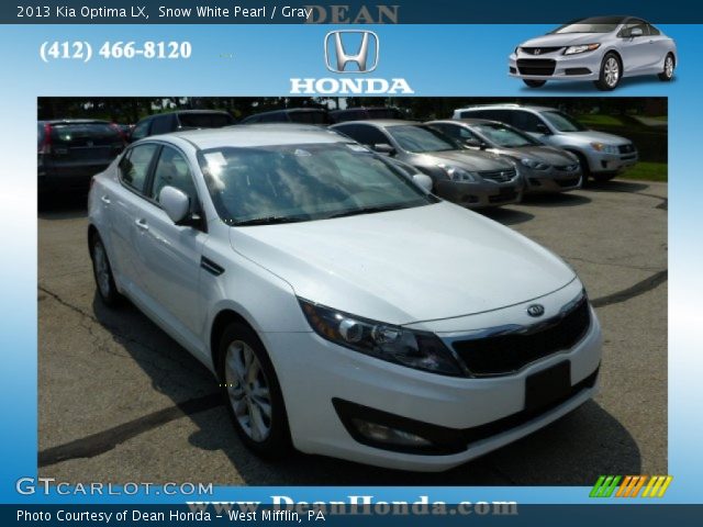 2013 Kia Optima LX in Snow White Pearl