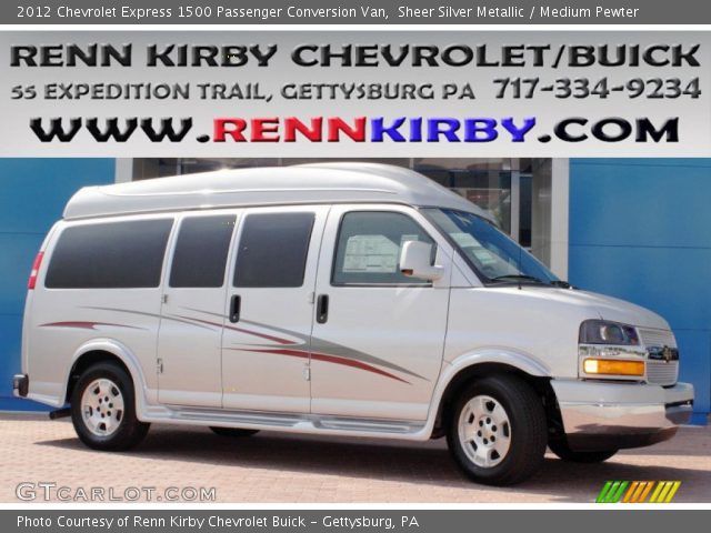 2012 Chevrolet Express 1500 Passenger Conversion Van in Sheer Silver Metallic