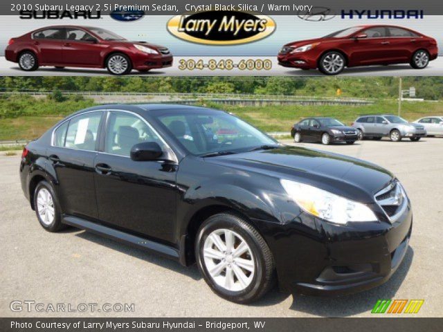 2010 Subaru Legacy 2.5i Premium Sedan in Crystal Black Silica