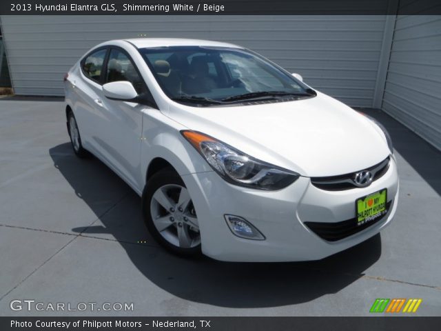 2013 Hyundai Elantra GLS in Shimmering White