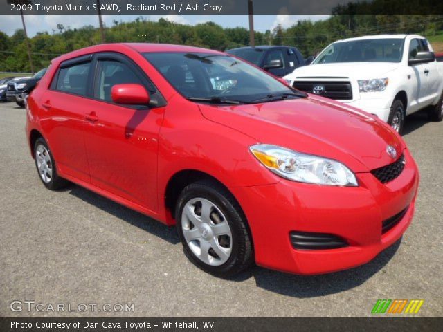 2009 Toyota Matrix S AWD in Radiant Red