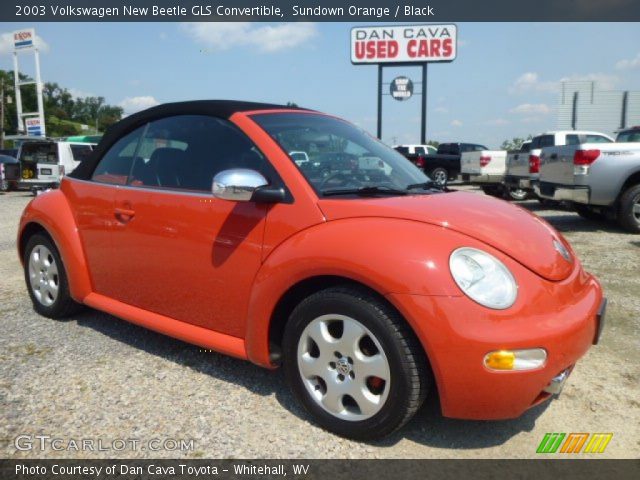 2003 Volkswagen New Beetle GLS Convertible in Sundown Orange