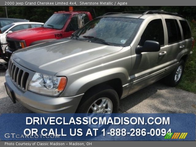 2000 Jeep Grand Cherokee Limited 4x4 in Silverstone Metallic