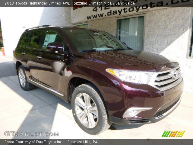 2013 Toyota Highlander Limited 4WD in Sizzling Crimson Mica