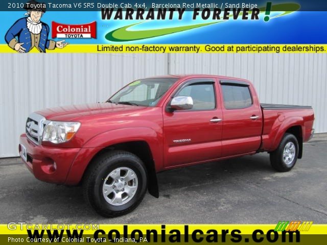 2010 Toyota Tacoma V6 SR5 Double Cab 4x4 in Barcelona Red Metallic