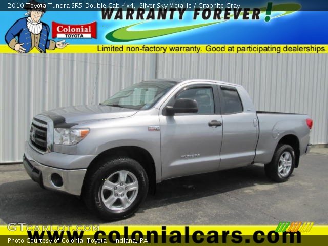 2010 Toyota Tundra SR5 Double Cab 4x4 in Silver Sky Metallic