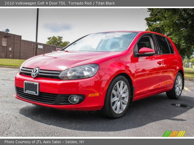2010 Volkswagen Golf 4 Door TDI in Tornado Red