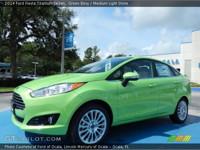 2014 Ford Fiesta Titanium Sedan in Green Envy