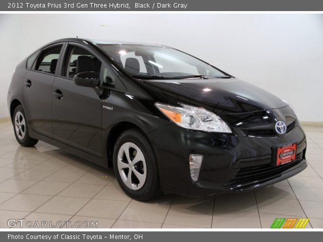 2012 Toyota Prius 3rd Gen Three Hybrid in Black
