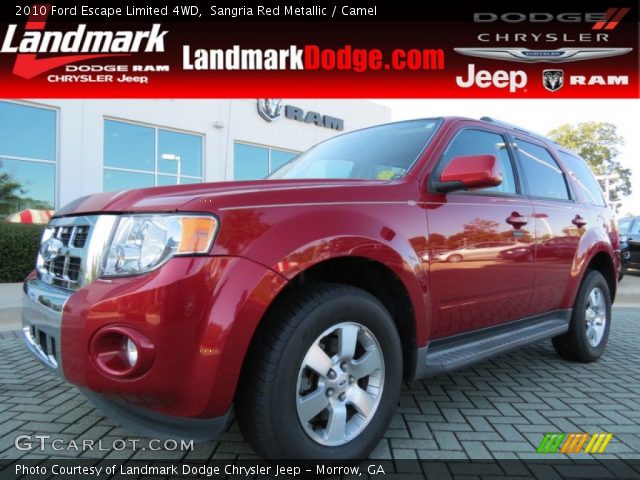 2010 Ford Escape Limited 4WD in Sangria Red Metallic