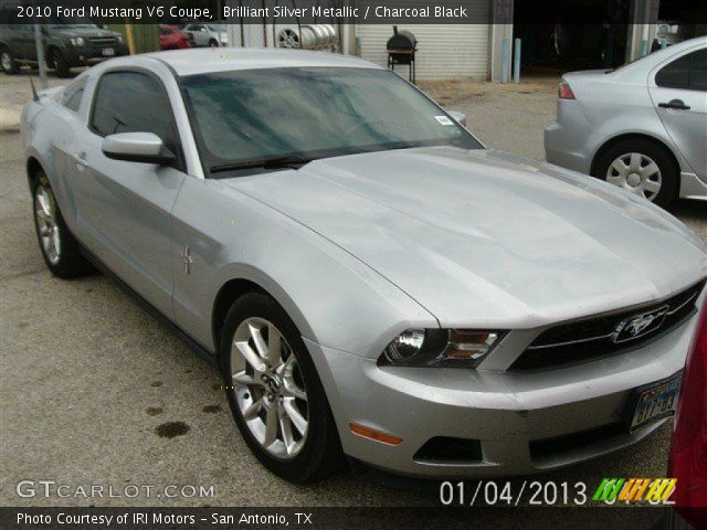 2010 Ford Mustang V6 Coupe in Brilliant Silver Metallic