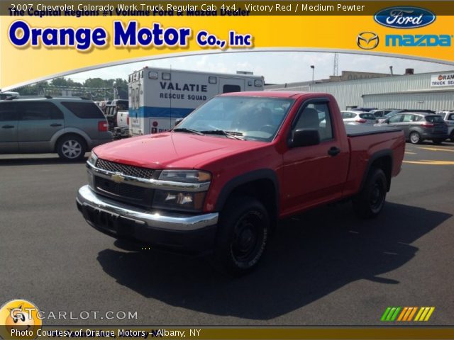 2007 Chevrolet Colorado Work Truck Regular Cab 4x4 in Victory Red
