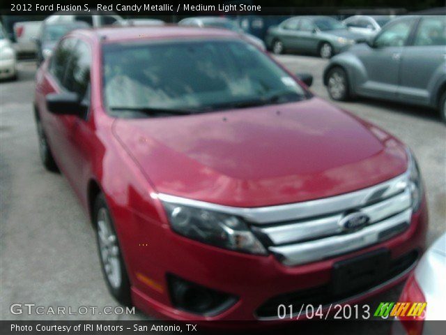 2012 Ford Fusion S in Red Candy Metallic