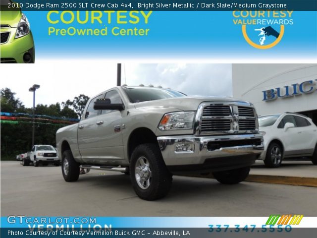 2010 Dodge Ram 2500 SLT Crew Cab 4x4 in Bright Silver Metallic