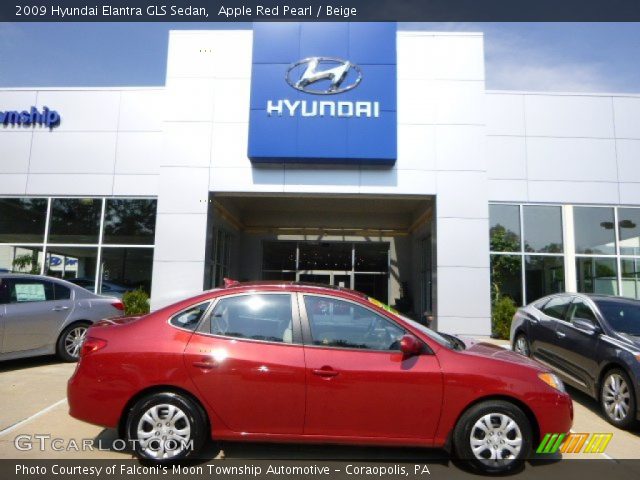 2009 Hyundai Elantra GLS Sedan in Apple Red Pearl