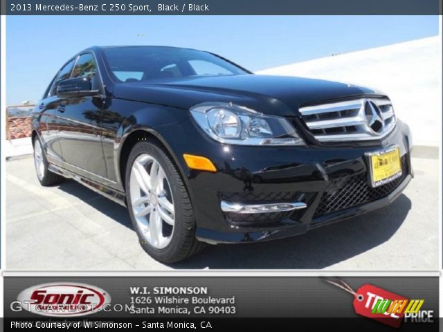 2013 Mercedes-Benz C 250 Sport in Black