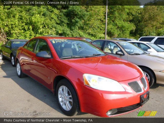 2006 Pontiac G6 V6 Sedan in Crimson Red