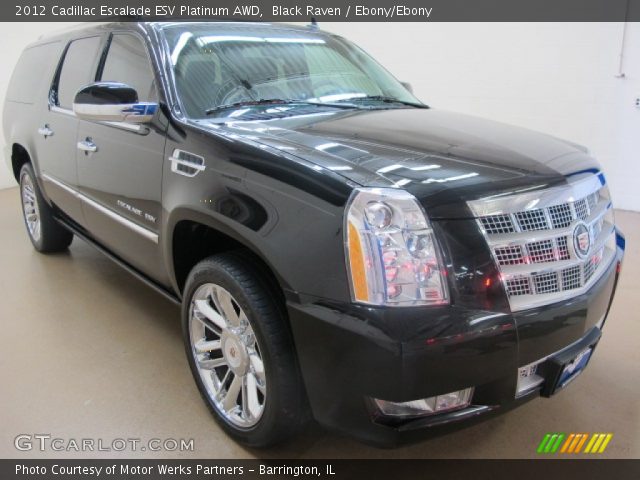 2012 Cadillac Escalade ESV Platinum AWD in Black Raven