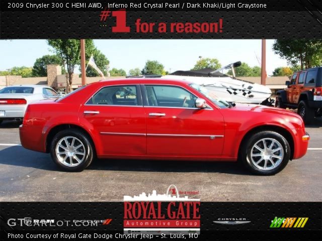 2009 Chrysler 300 C HEMI AWD in Inferno Red Crystal Pearl