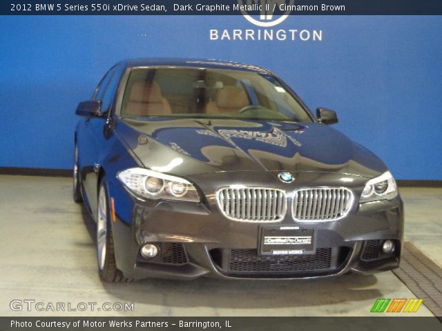 2012 BMW 5 Series 550i xDrive Sedan in Dark Graphite Metallic II
