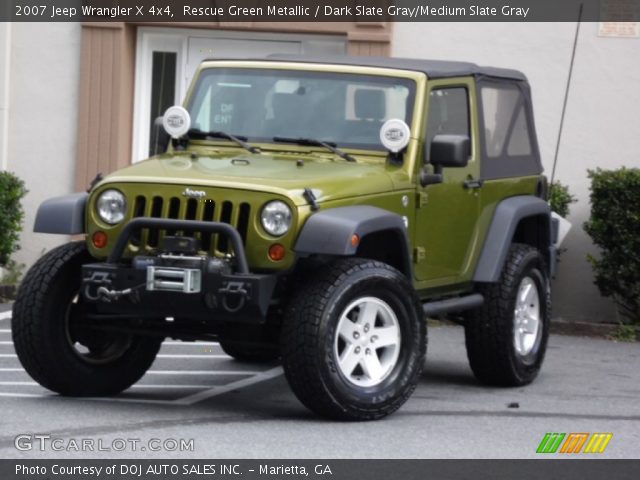 2007 Jeep Wrangler X 4x4 in Rescue Green Metallic