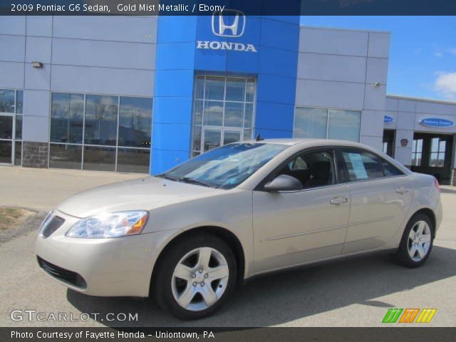 2009 Pontiac G6 Sedan in Gold Mist Metallic