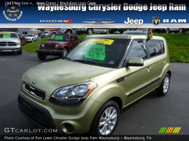 2013 Kia Soul + in Alien Green