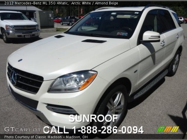 2012 Mercedes-Benz ML 350 4Matic in Arctic White