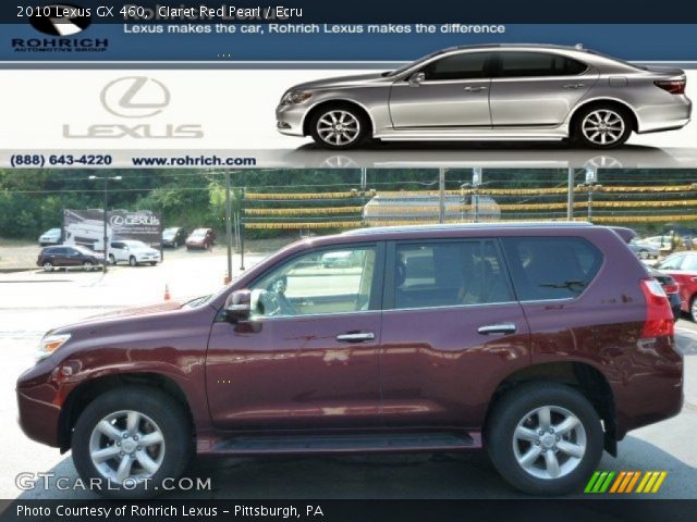 2010 Lexus GX 460 in Claret Red Pearl