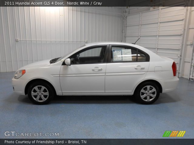 2011 Hyundai Accent GLS 4 Door in Nordic White