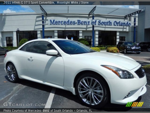 2011 Infiniti G 37 S Sport Convertible in Moonlight White