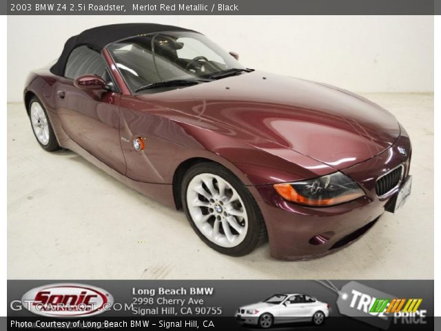 2003 BMW Z4 2.5i Roadster in Merlot Red Metallic