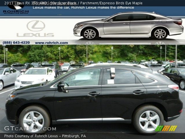 2013 Lexus RX 350 AWD in Stargazer Black